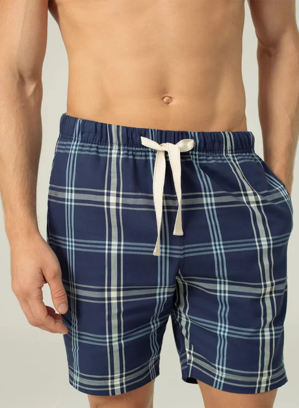 Short Zas Azul Cuadros