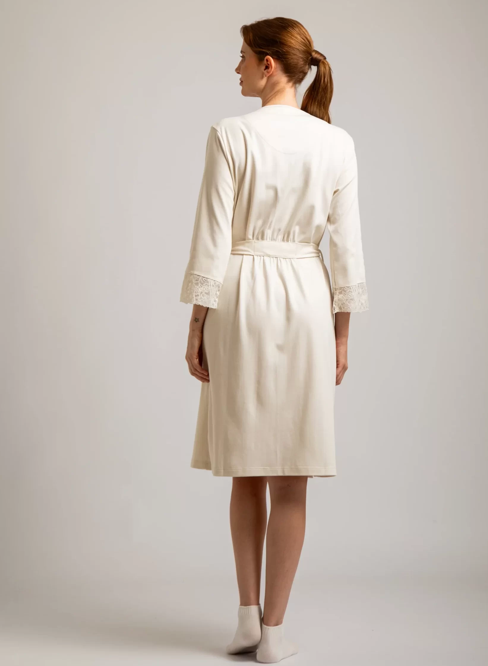 Bata Blonda 100% Algodón Pima - Imagen 3